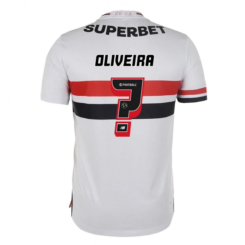 Danxen Homme Maillot Felipe Oliveira #0 Rouge Noir Blanc Tenues Domicile 2025/26 T-Shirt