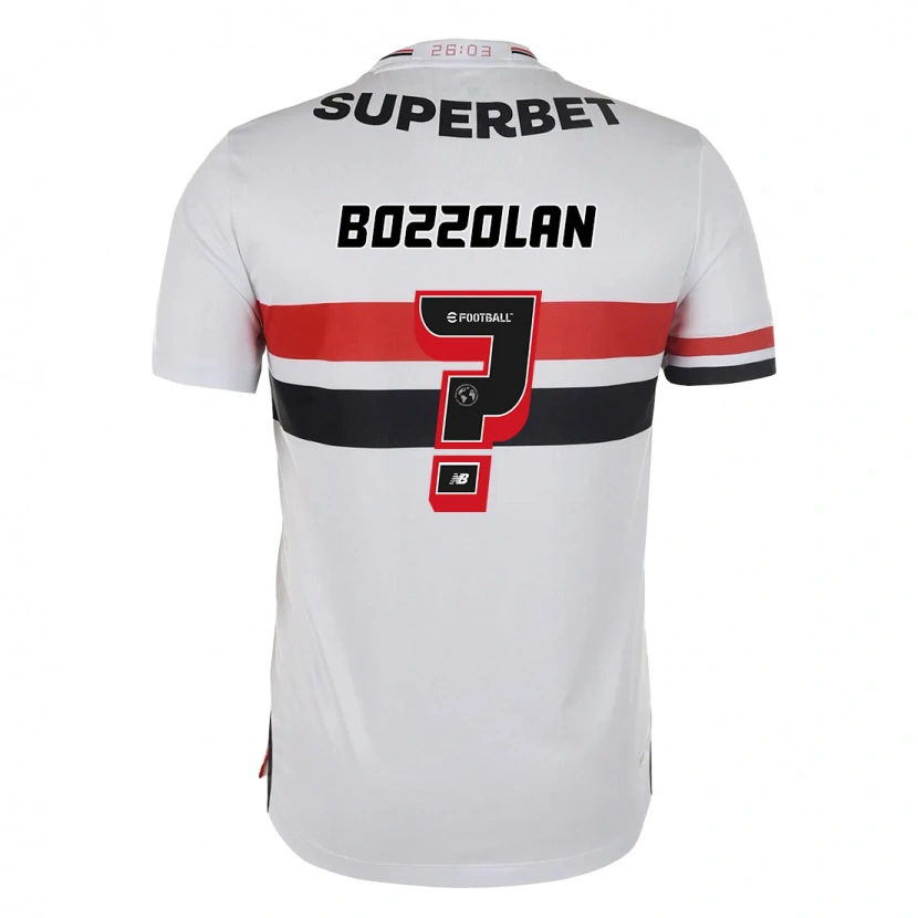 Danxen Homme Maillot Gabriel Bozzolan #0 Rouge Noir Blanc Tenues Domicile 2025/26 T-Shirt