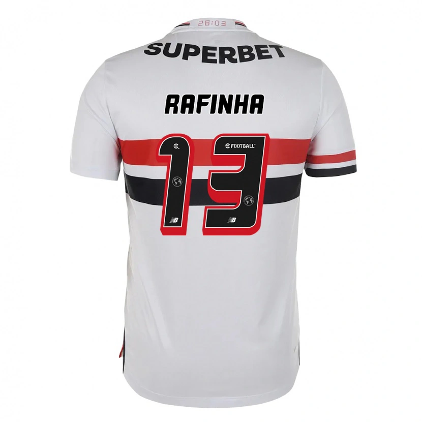 Danxen Homme Maillot Rafinha #13 Rouge Noir Blanc Tenues Domicile 2025/26 T-Shirt