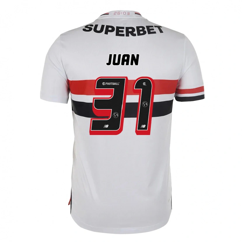 Danxen Homme Maillot Juan #31 Rouge Noir Blanc Tenues Domicile 2025/26 T-Shirt