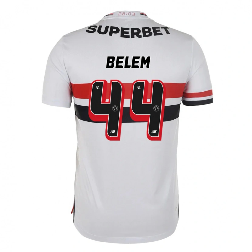 Danxen Homme Maillot Matheus Belém #44 Rouge Noir Blanc Tenues Domicile 2025/26 T-Shirt