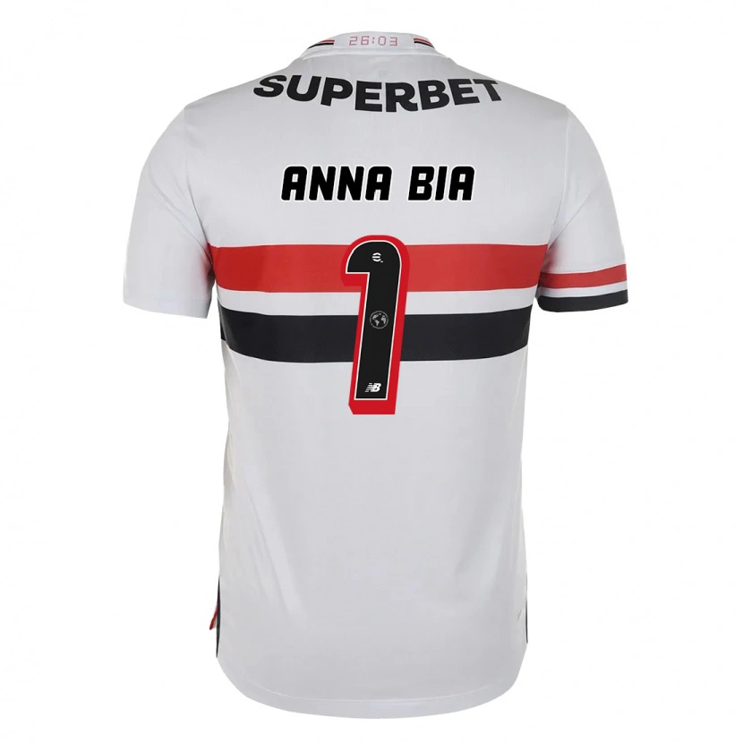 Danxen Homme Maillot Anna Bia #1 Rouge Noir Blanc Tenues Domicile 2025/26 T-Shirt