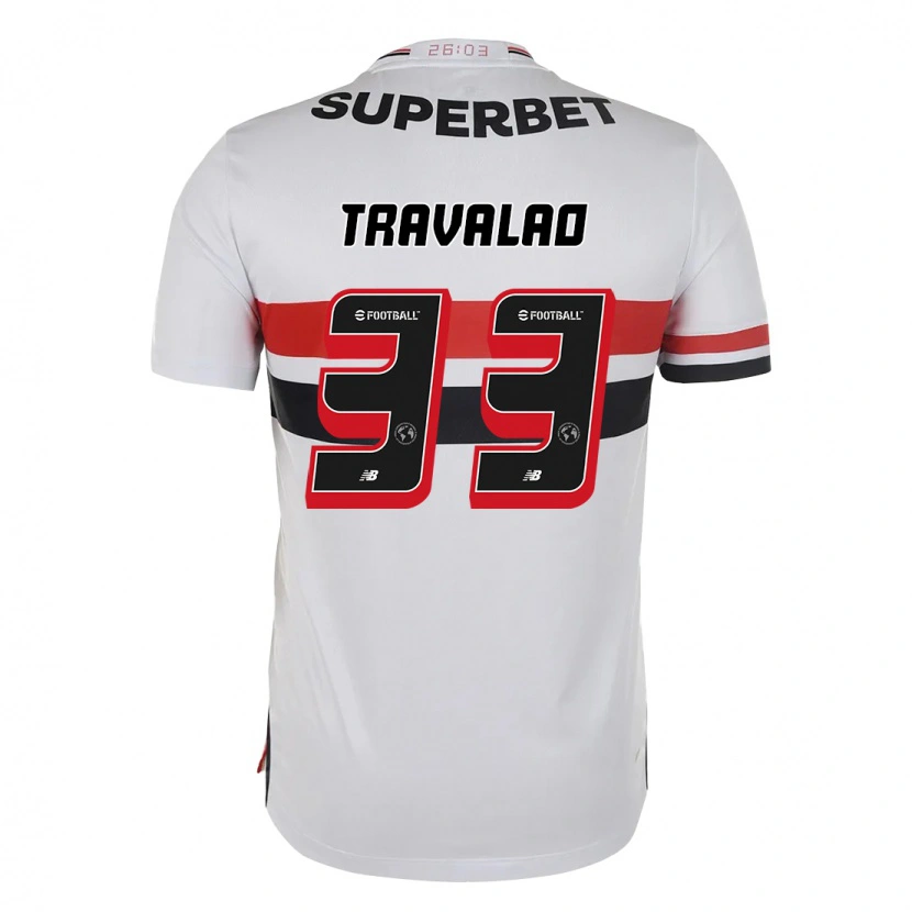 Danxen Homme Maillot Rafa Travalão #33 Rouge Noir Blanc Tenues Domicile 2025/26 T-Shirt