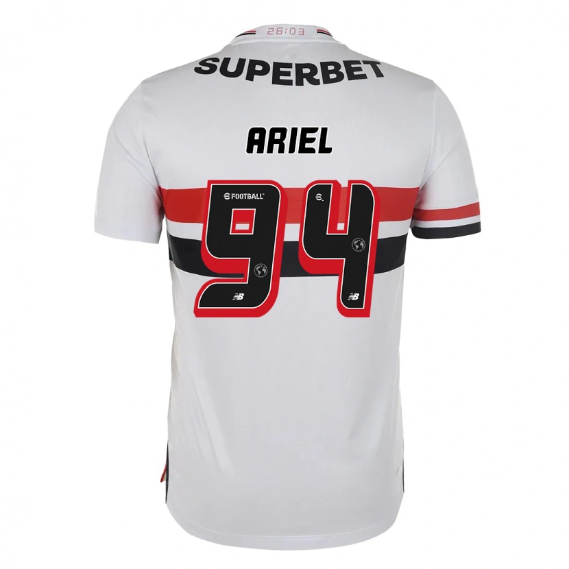 Danxen Homme Maillot Ariel #94 Rouge Noir Blanc Tenues Domicile 2025/26 T-Shirt