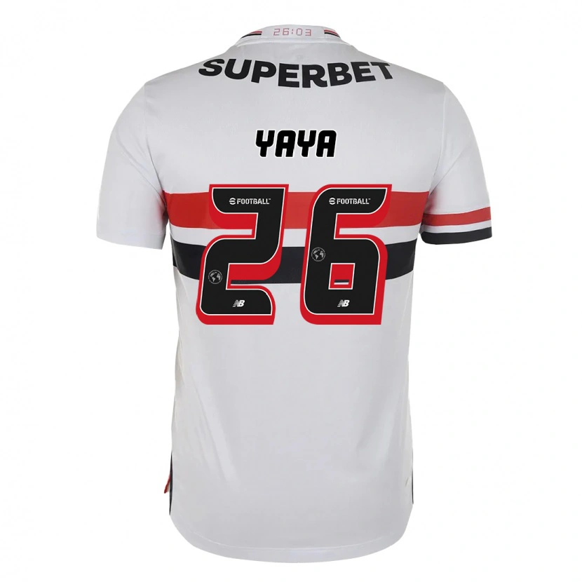 Danxen Homme Maillot Yaya #26 Rouge Noir Blanc Tenues Domicile 2025/26 T-Shirt