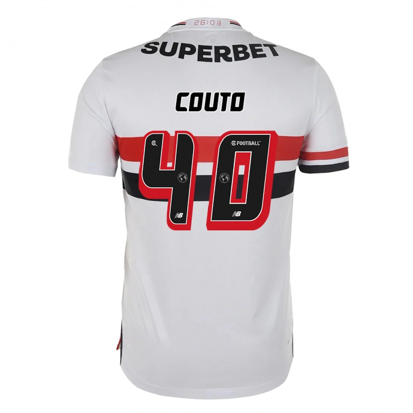 Danxen Homme Maillot Thiago Couto #40 Rouge Noir Blanc Tenues Domicile 2025/26 T-Shirt