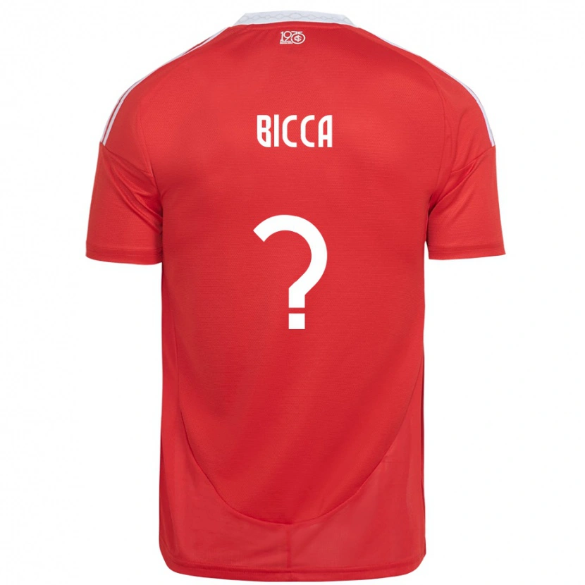 Danxen Homme Maillot Leo Bicca #0 Blanc Rouge Tenues Domicile 2025/26 T-Shirt