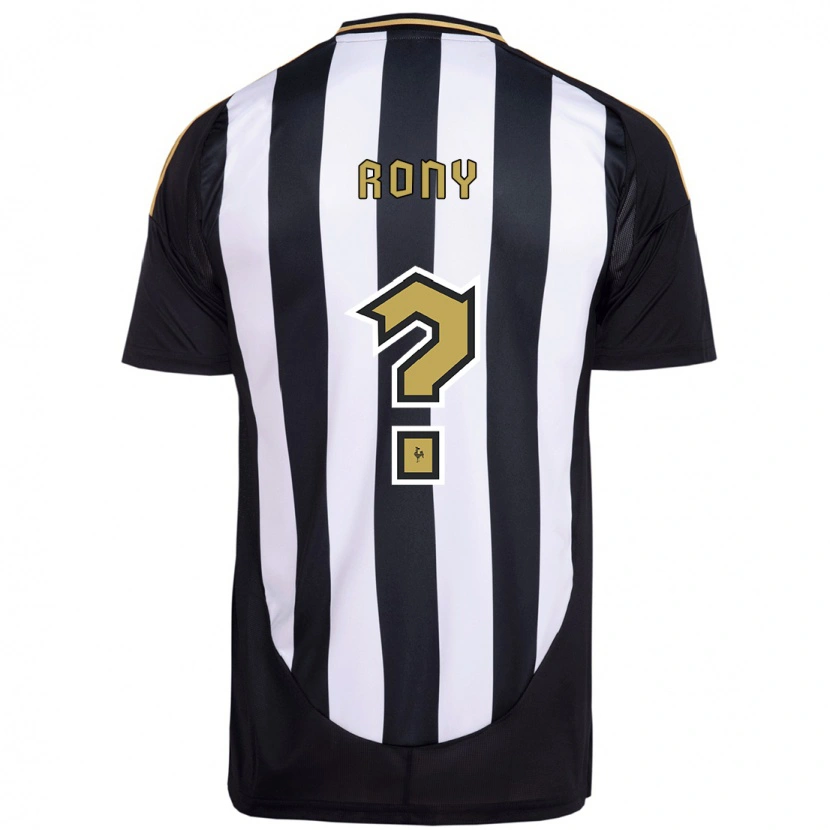 Danxen Homme Maillot Rony #0 Blanc Noir Tenues Domicile 2025/26 T-Shirt