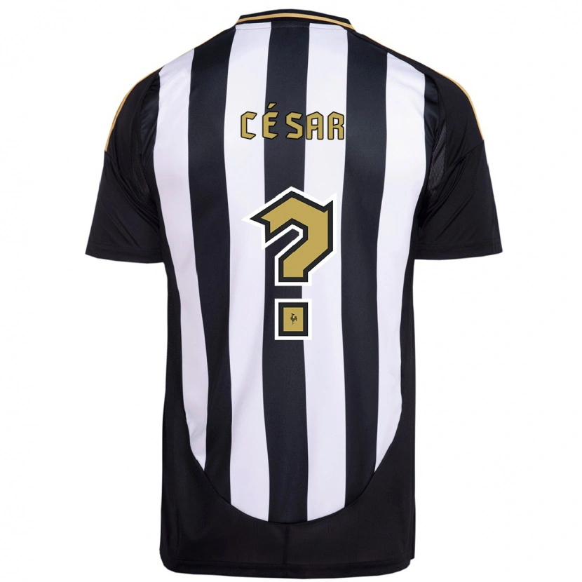 Danxen Homme Maillot Julio Cesar #0 Blanc Noir Tenues Domicile 2025/26 T-Shirt