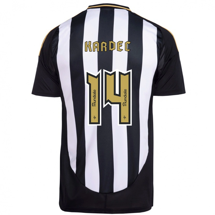 Danxen Homme Maillot Alan Kardec #14 Blanc Noir Tenues Domicile 2025/26 T-Shirt