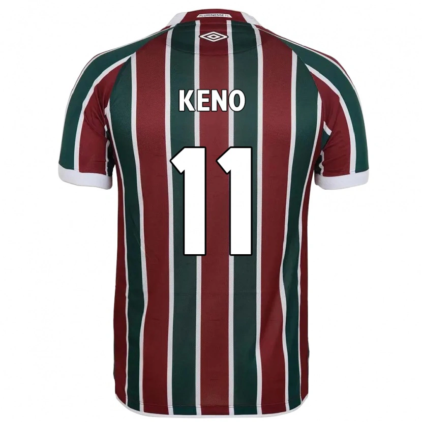 Danxen Homme Maillot Keno #11 Blanc Vert Bordeaux Tenues Domicile 2025/26 T-Shirt