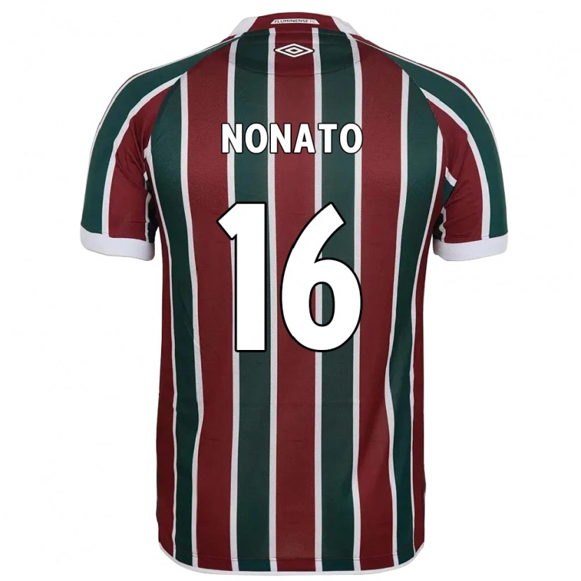 Danxen Homme Maillot Nonato #16 Blanc Vert Bordeaux Tenues Domicile 2025/26 T-Shirt