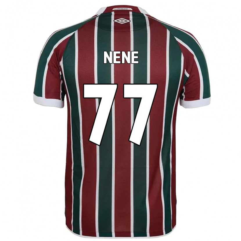 Danxen Homme Maillot Nene #77 Blanc Vert Bordeaux Tenues Domicile 2025/26 T-Shirt
