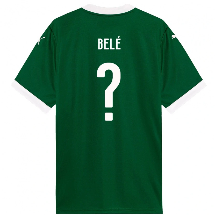 Danxen Homme Maillot Erick Belé #0 Blanc Vert Tenues Domicile 2025/26 T-Shirt