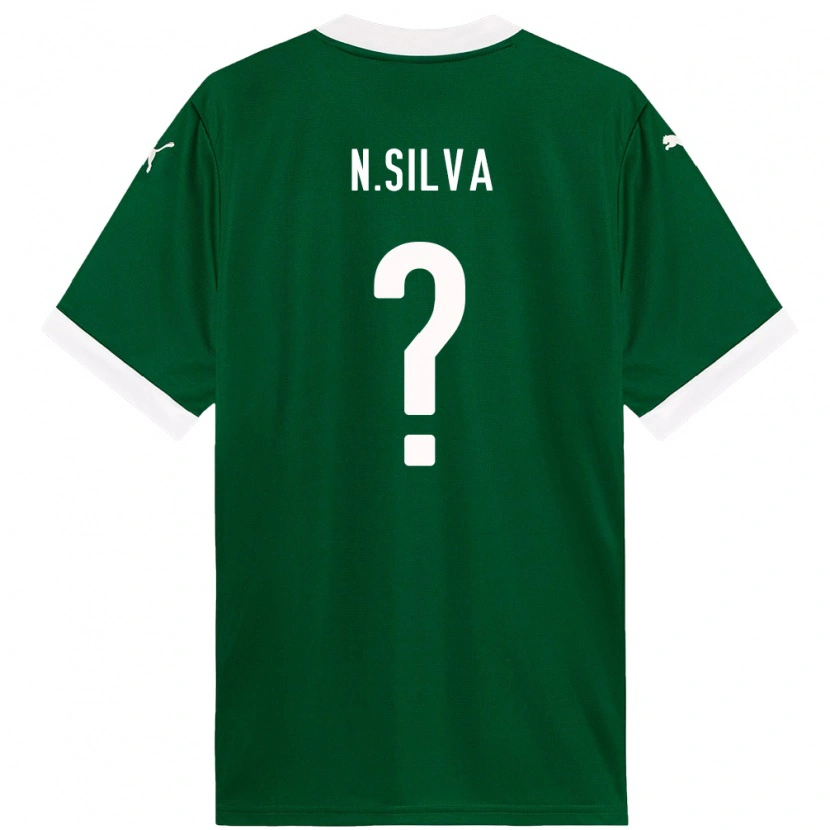 Danxen Homme Maillot Ney Silva #0 Blanc Vert Tenues Domicile 2025/26 T-Shirt