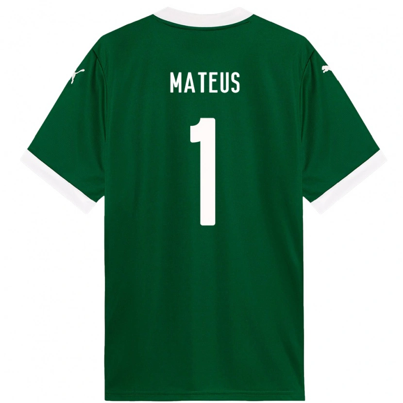 Danxen Homme Maillot Mateus #1 Vert Blanc Tenues Domicile 2025/26 T-Shirt