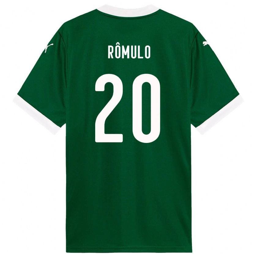 Danxen Homme Maillot Rômulo #20 Blanc Vert Tenues Domicile 2025/26 T-Shirt