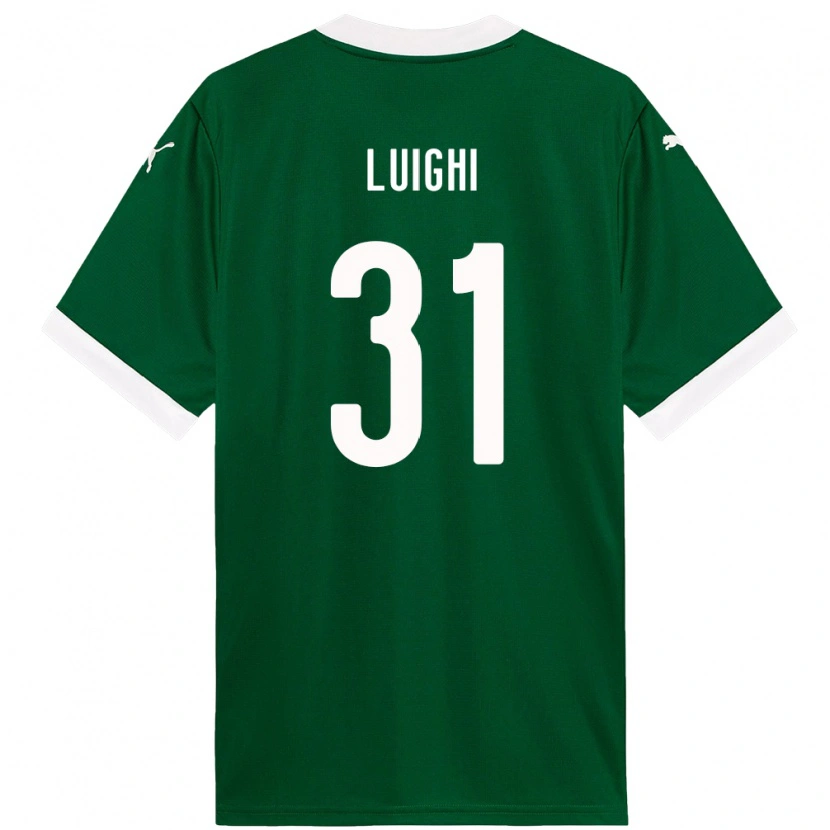 Danxen Homme Maillot Luighi #31 Blanc Vert Tenues Domicile 2025/26 T-Shirt