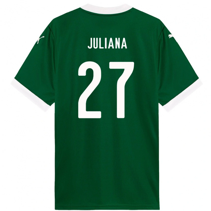 Danxen Homme Maillot Juliana #27 Vert Blanc Tenues Domicile 2025/26 T-Shirt