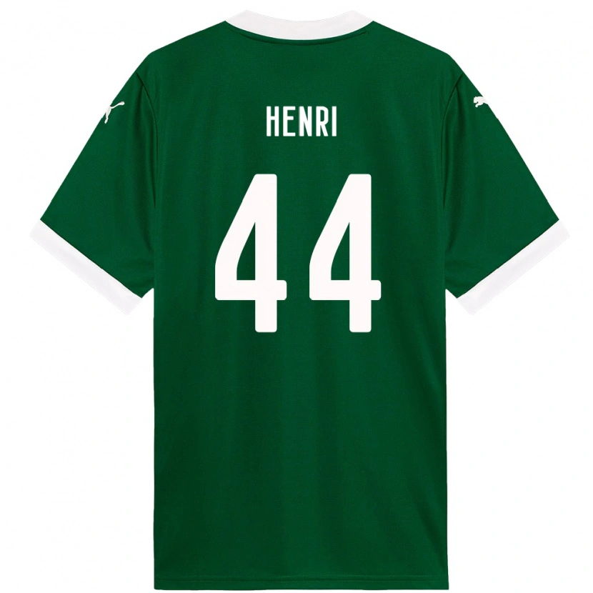 Danxen Homme Maillot Henri #44 Blanc Vert Tenues Domicile 2025/26 T-Shirt
