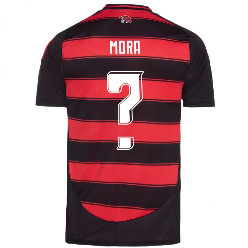 Danxen Homme Maillot Jorge Mora #0 Blanc Rouge Tenues Domicile 2025/26 T-Shirt