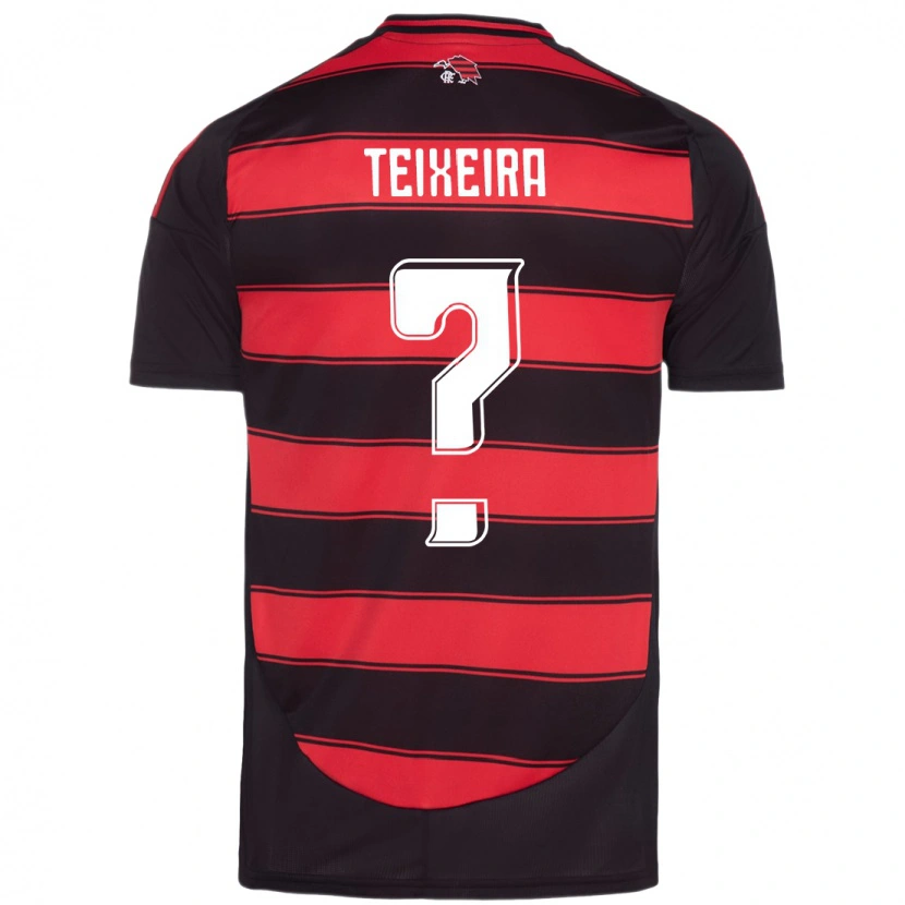 Danxen Homme Maillot Guilherme Teixeira #0 Blanc Rouge Tenues Domicile 2025/26 T-Shirt