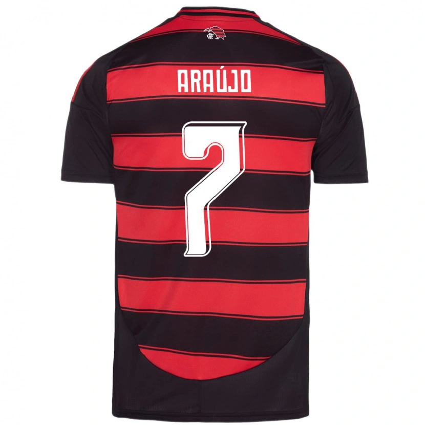 Danxen Homme Maillot Luiz Araújo #7 Rouge Noir Tenues Domicile 2025/26 T-Shirt