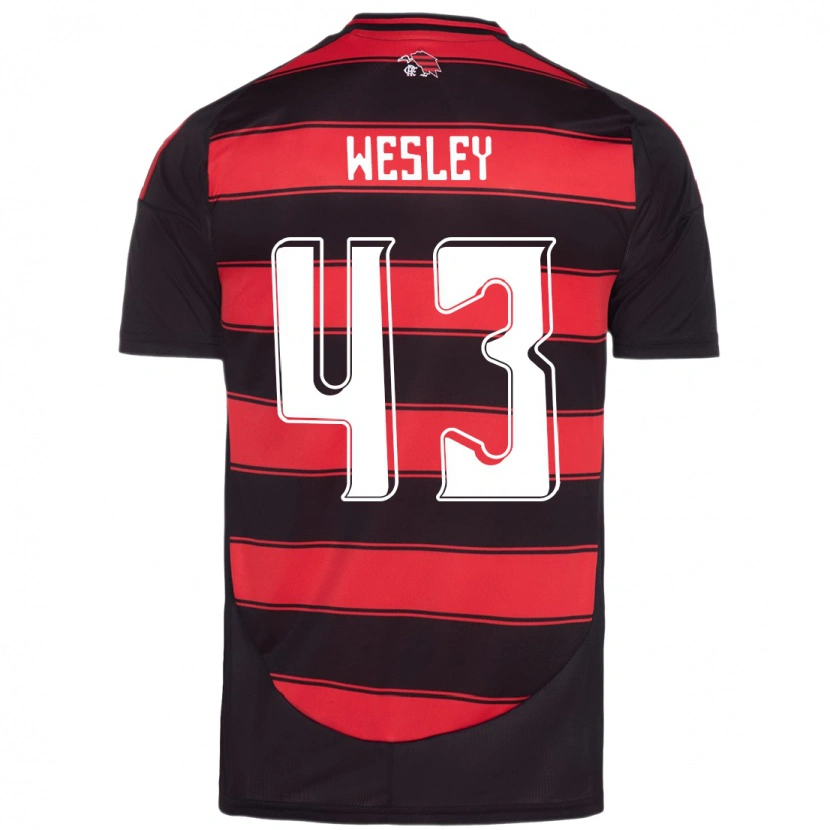 Danxen Homme Maillot Wesley #43 Blanc Rouge Tenues Domicile 2025/26 T-Shirt