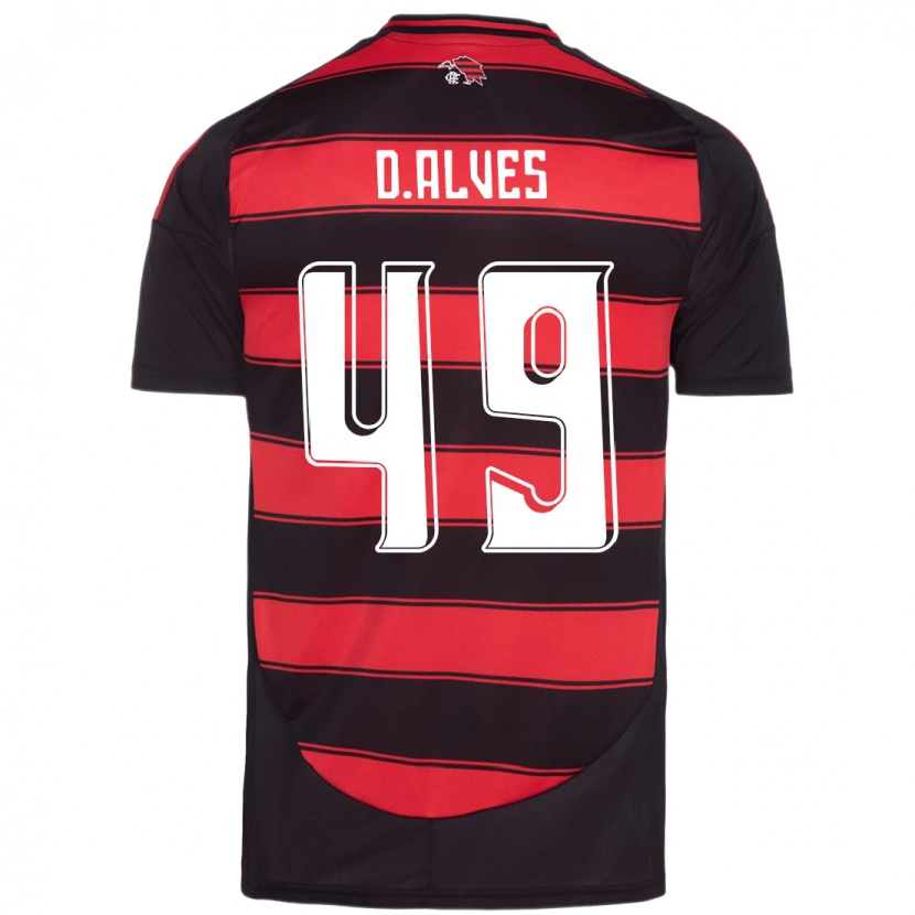 Danxen Homme Maillot Dyogo Alves #49 Blanc Rouge Tenues Domicile 2025/26 T-Shirt
