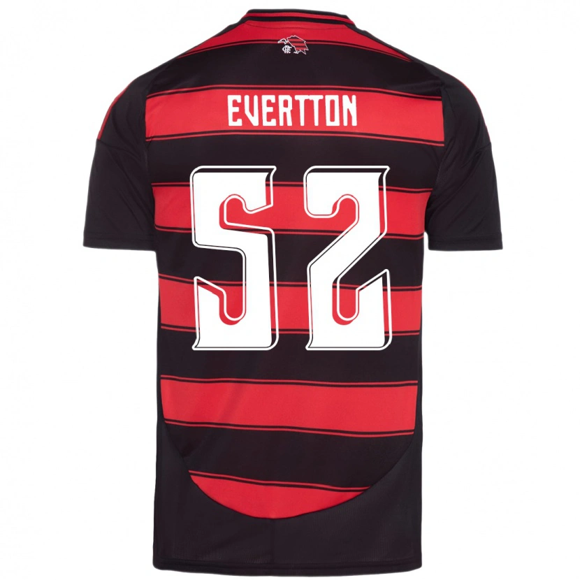 Danxen Homme Maillot Evertton Araújo #52 Blanc Rouge Tenues Domicile 2025/26 T-Shirt