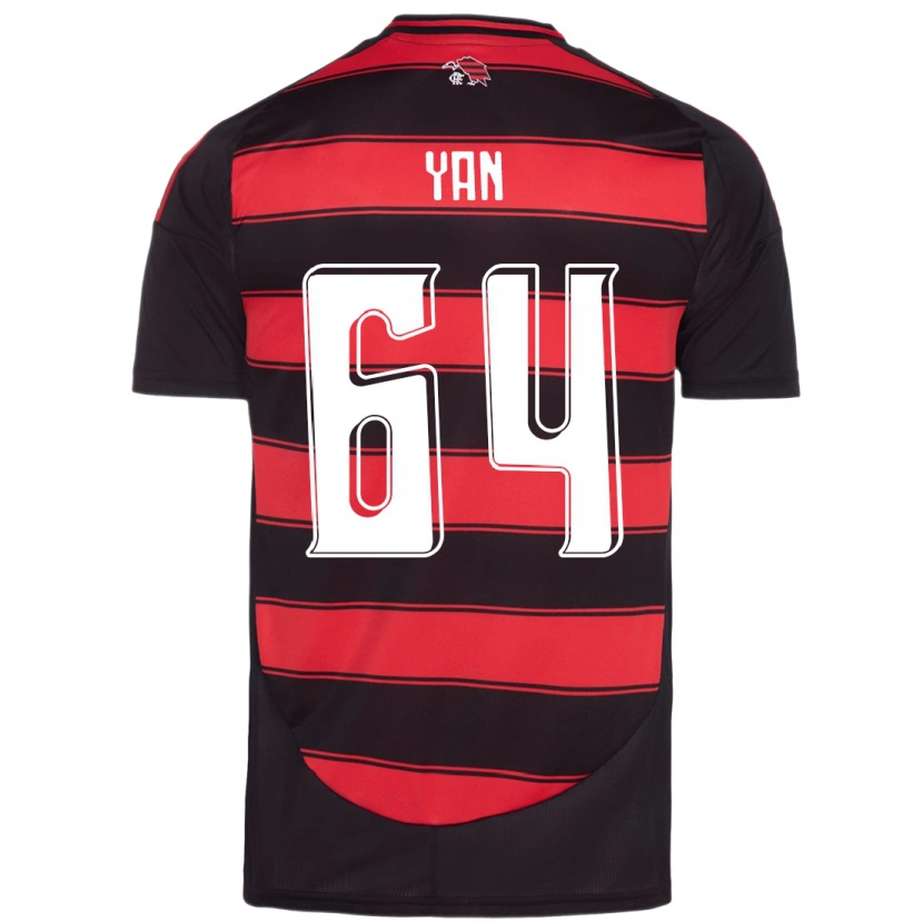 Danxen Homme Maillot Wallace Yan #64 Blanc Rouge Tenues Domicile 2025/26 T-Shirt
