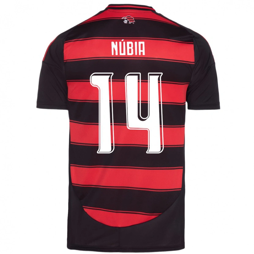 Danxen Homme Maillot Núbia #14 Blanc Rouge Tenues Domicile 2025/26 T-Shirt