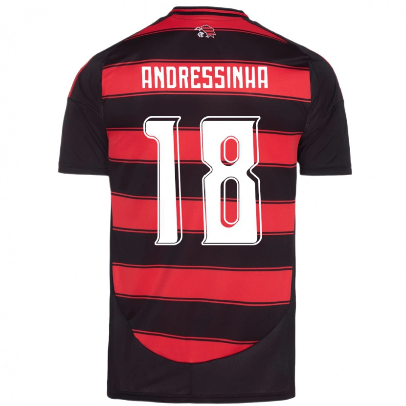 Danxen Homme Maillot Andressinha #18 Blanc Rouge Tenues Domicile 2025/26 T-Shirt