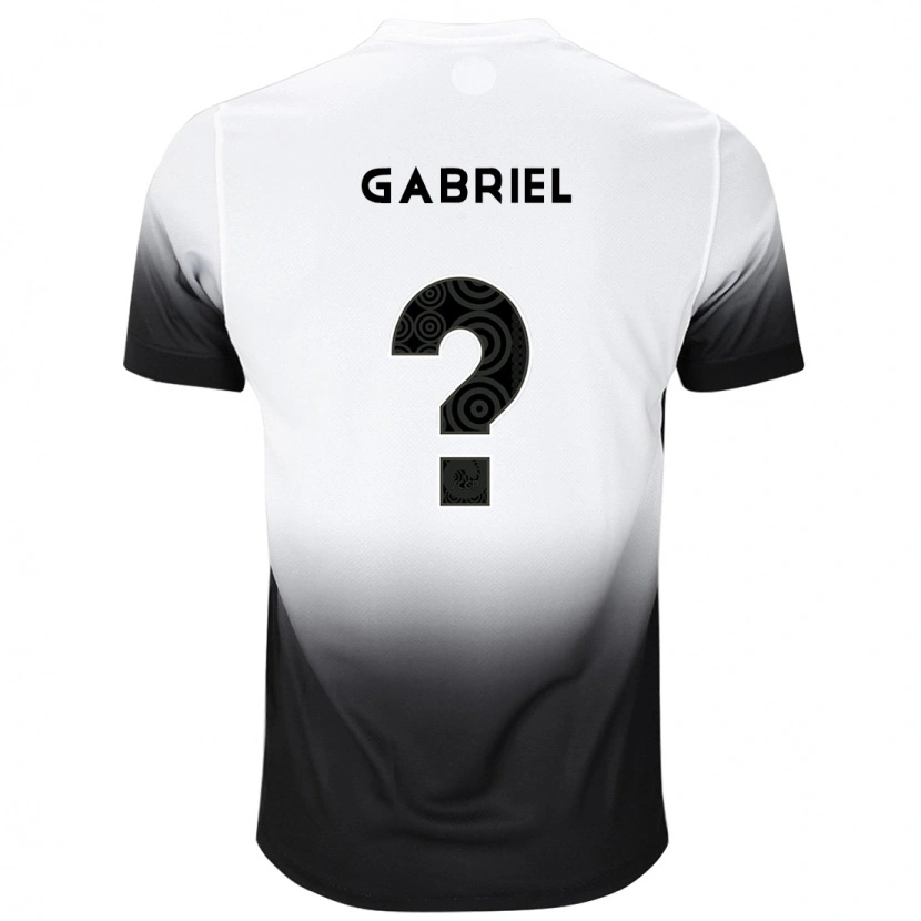 Danxen Homme Maillot Gabriel #0 Blanc Noir Tenues Domicile 2025/26 T-Shirt