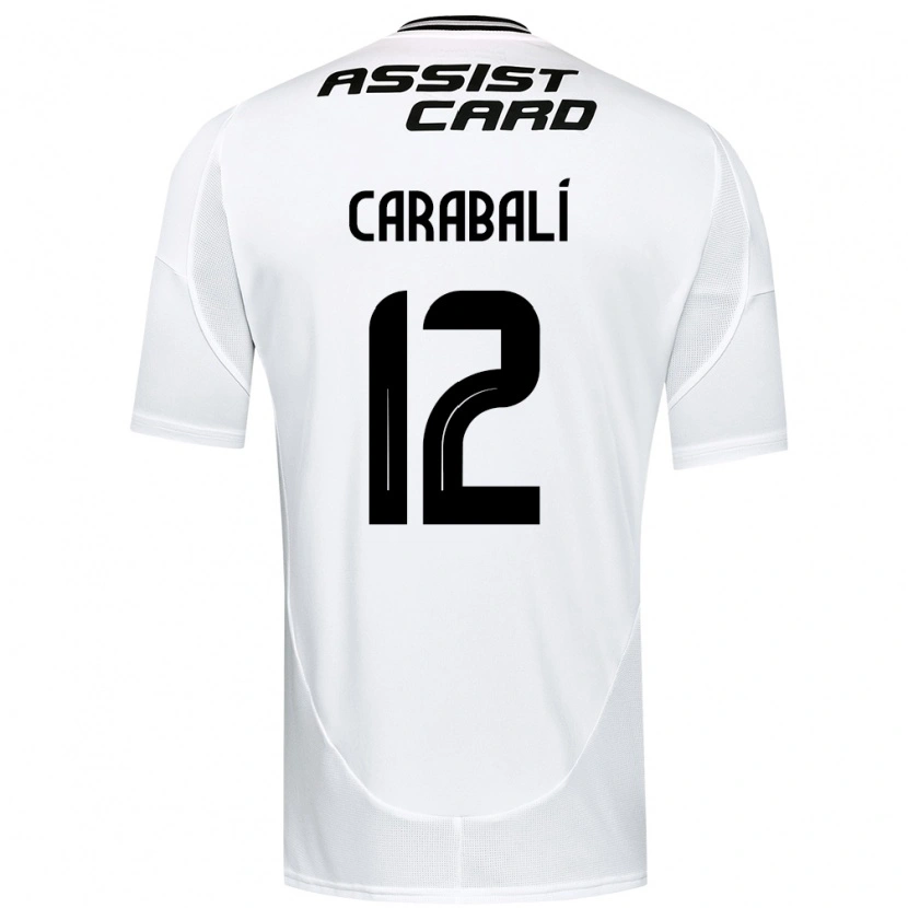 Danxen Homme Maillot Omar Carabalí #12 Noir Blanc Tenues Domicile 2025/26 T-Shirt