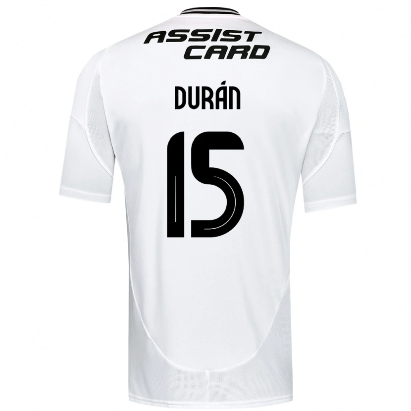 Danxen Homme Maillot José Durán #15 Noir Blanc Tenues Domicile 2025/26 T-Shirt
