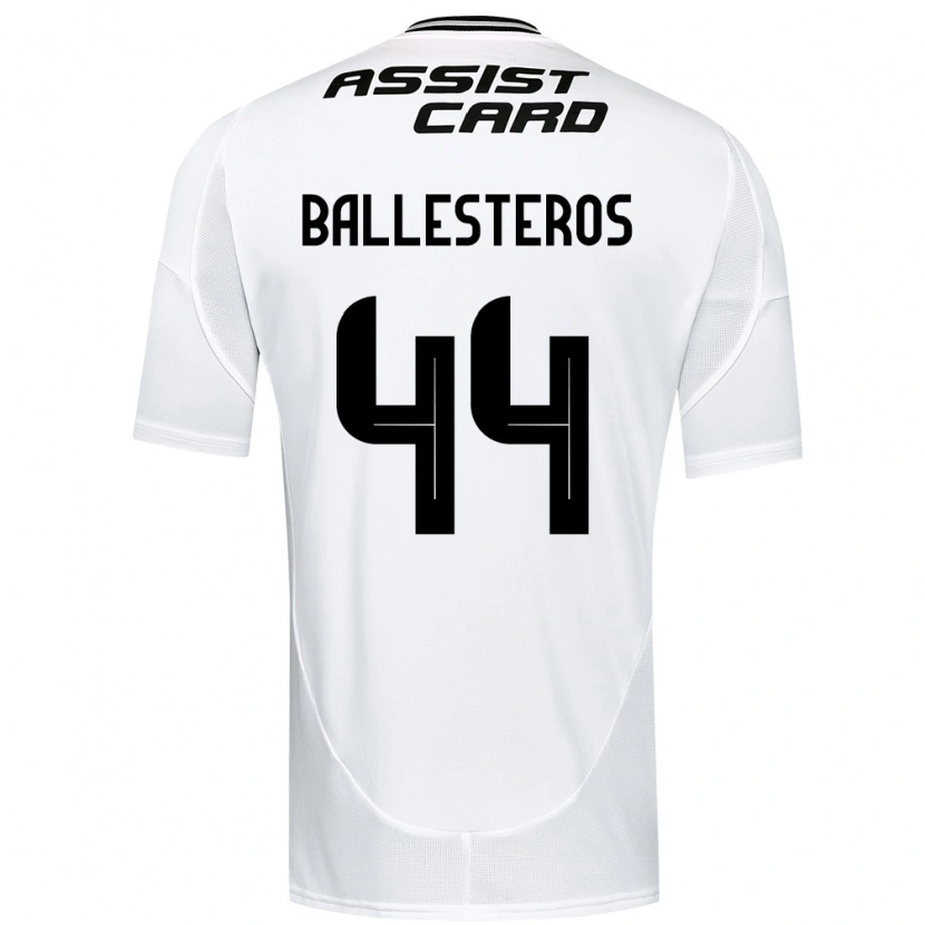 Danxen Homme Maillot Martín Ballesteros #44 Noir Blanc Tenues Domicile 2025/26 T-Shirt