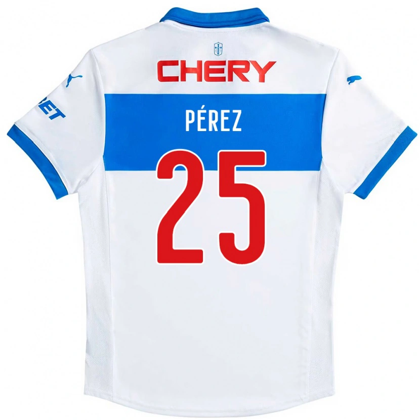 Danxen Homme Maillot Sebastián Pérez #25 Noir Bleu Tenues Domicile 2025/26 T-Shirt