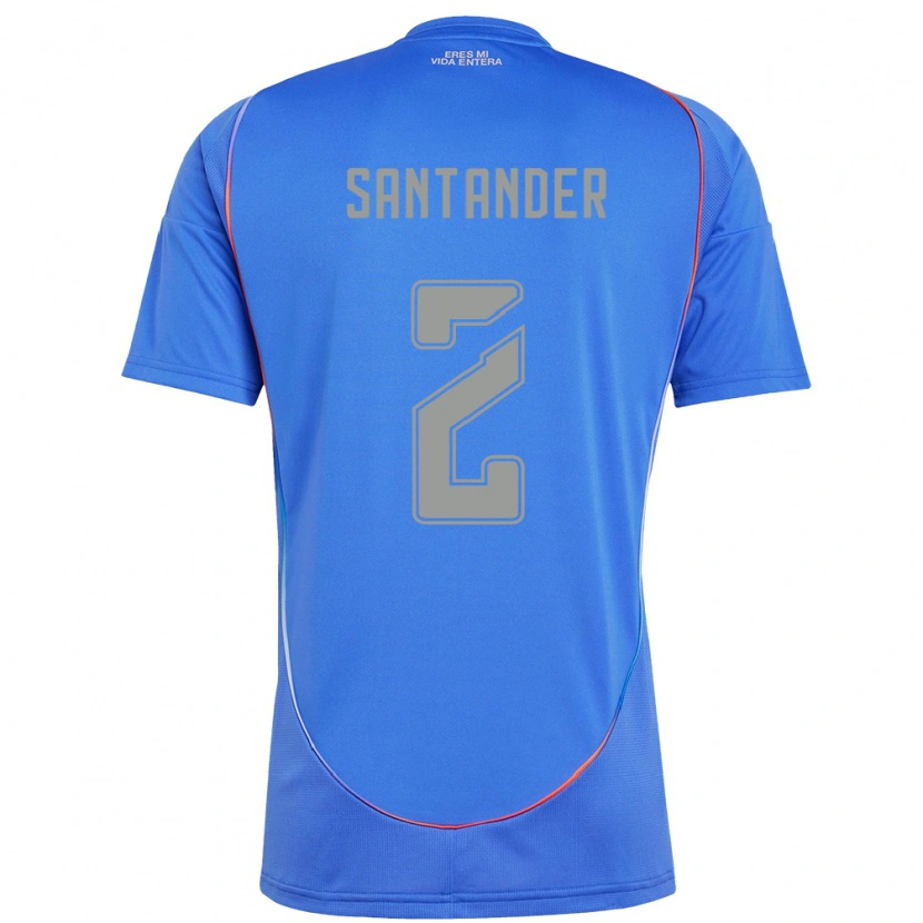 Danxen Homme Maillot Constanza Santander #2 Bleu Ciel Tenues Domicile 2025/26 T-Shirt