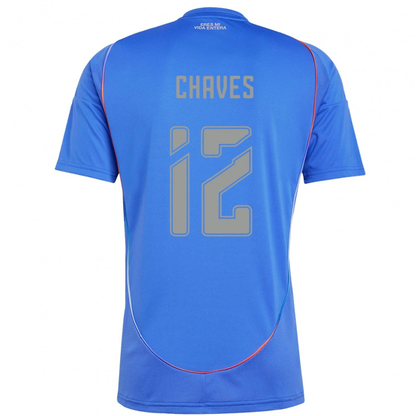 Danxen Homme Maillot Abigail Chaves #12 Bleu Ciel Tenues Domicile 2025/26 T-Shirt