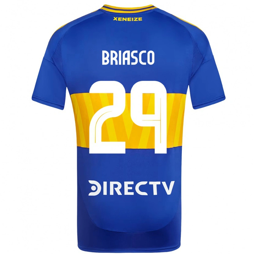 Danxen Homme Maillot Norberto Briasco #29 Bleu Royal Jaune Tenues Domicile 2025/26 T-Shirt
