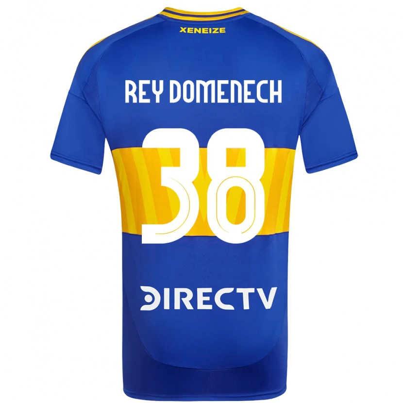 Danxen Homme Maillot Camilo Rey Domenech #38 Bleu Royal Jaune Tenues Domicile 2025/26 T-Shirt