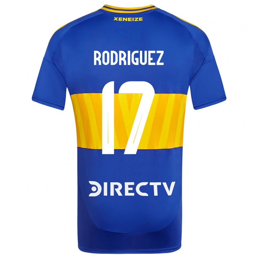 Danxen Homme Maillot Fanny Rodriguez #17 Bleu Royal Jaune Tenues Domicile 2025/26 T-Shirt