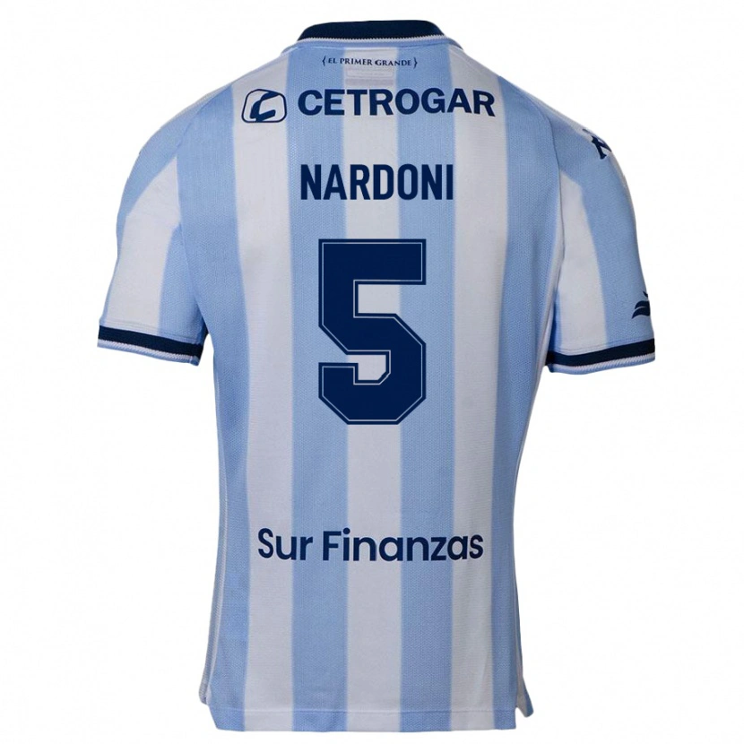 Danxen Homme Maillot Juan Ignacio Nardoni #5 Bleu Foncé Tenues Domicile 2025/26 T-Shirt