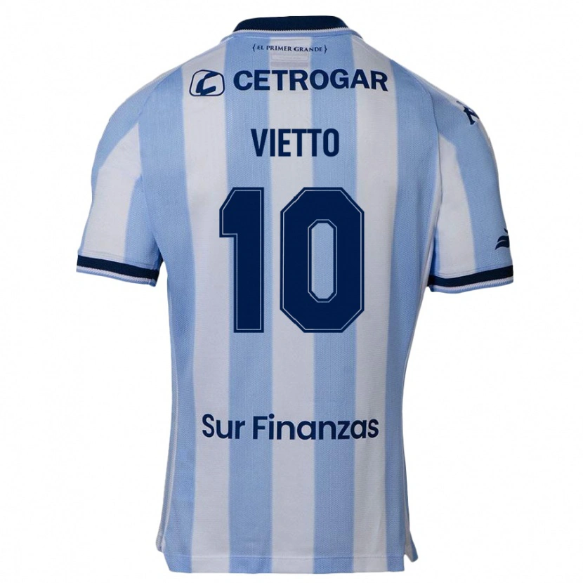 Danxen Homme Maillot Luciano Vietto #10 Bleu Foncé Tenues Domicile 2025/26 T-Shirt