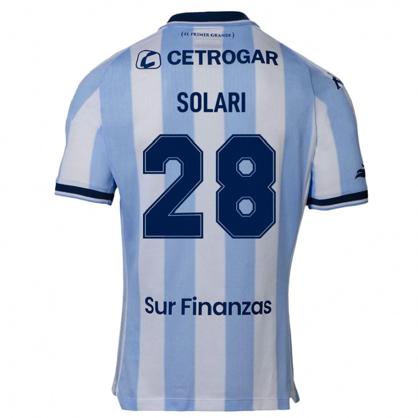 Danxen Homme Maillot Santiago Solari #28 Bleu Ciel Tenues Domicile 2025/26 T-Shirt