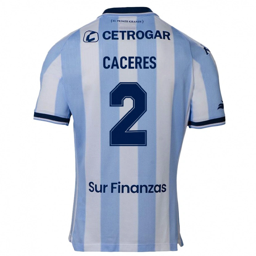 Danxen Homme Maillot Juan Jose Caceres #2 Bleu Foncé Tenues Domicile 2025/26 T-Shirt