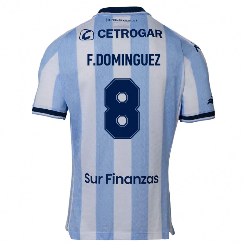 Danxen Homme Maillot Fabricio Dominguez #8 Bleu Foncé Tenues Domicile 2025/26 T-Shirt