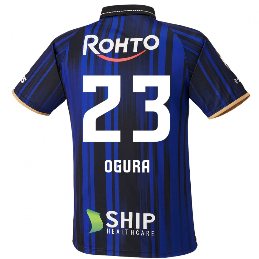 Danxen Homme Maillot Shimpei Ogura #23 Bleu Blanc Noir Tenues Domicile 2025/26 T-Shirt