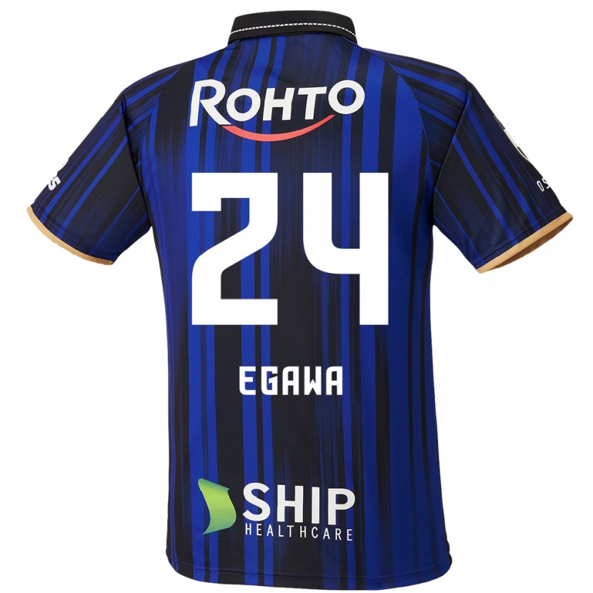 Danxen Homme Maillot Yusei Egawa #24 Bleu Blanc Noir Tenues Domicile 2025/26 T-Shirt